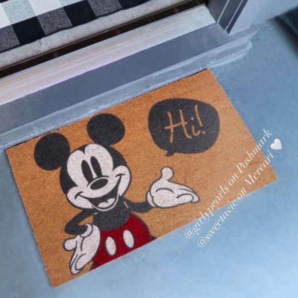 Disney Mickey Coir Doormat New 2 X 34 - Picture 1 of 6